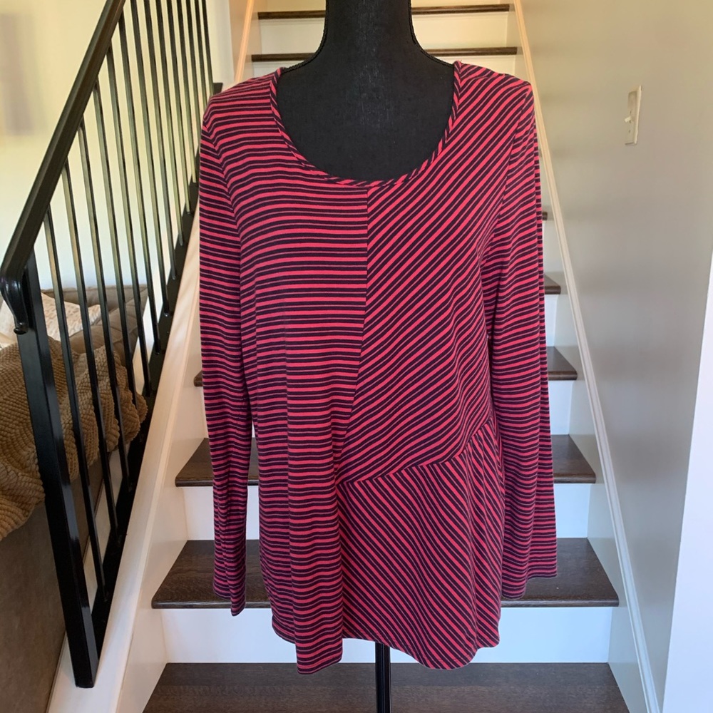 J. Jill Striped Tunic Top